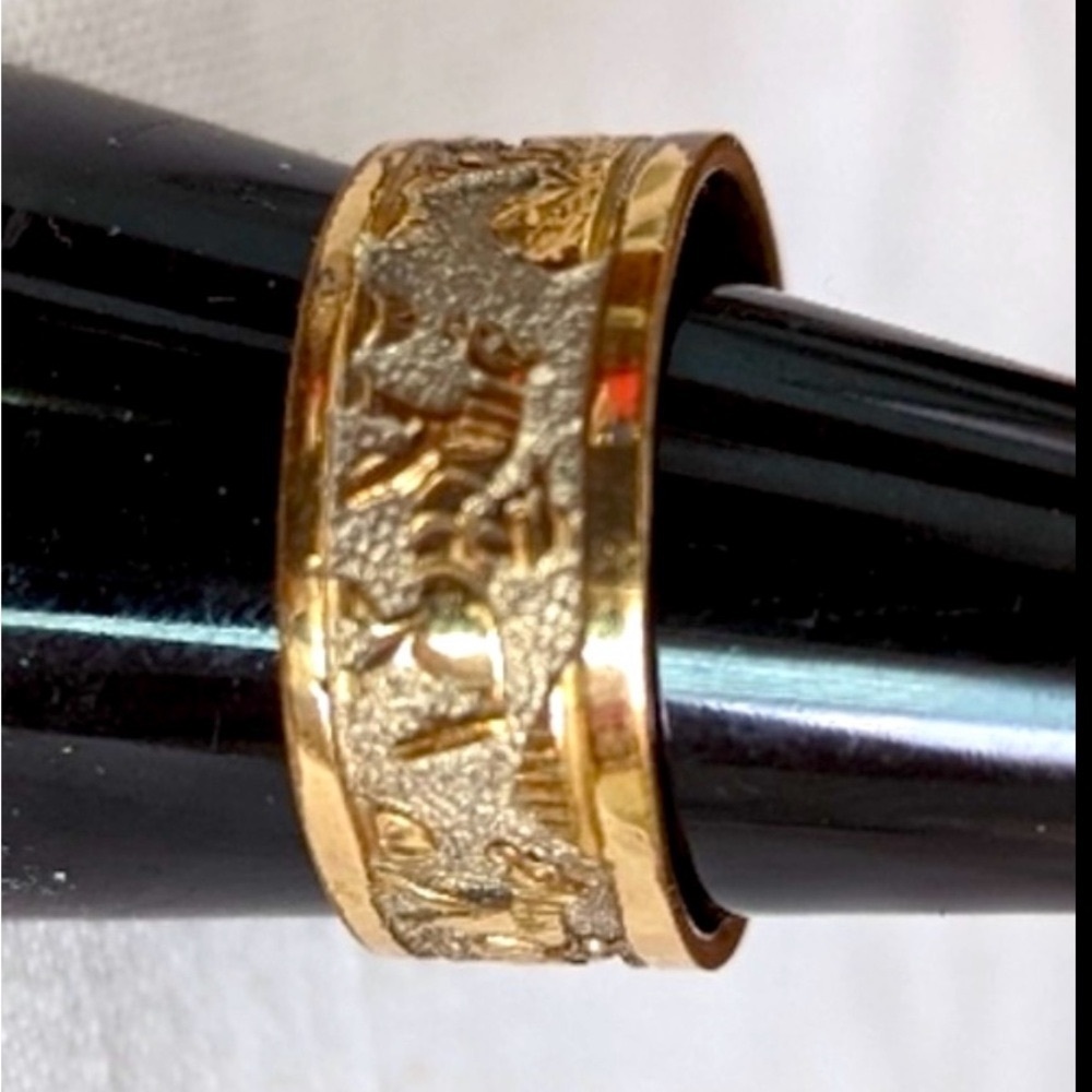 Native American Navajo Vintage Storyteller Ring Size 11 1/2